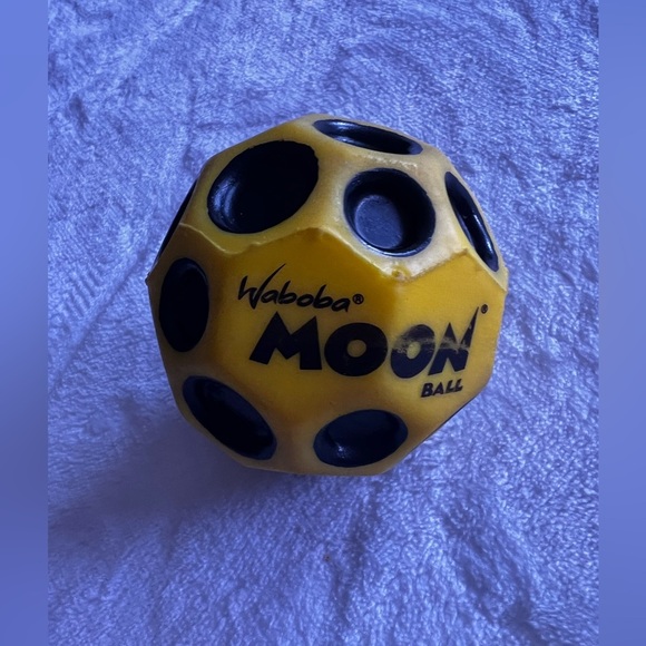 Original MOON BALL WABOBA HYPER BOUNCING BALL TO THE MOON NEON YELLOW  black - Picture 5 of 9